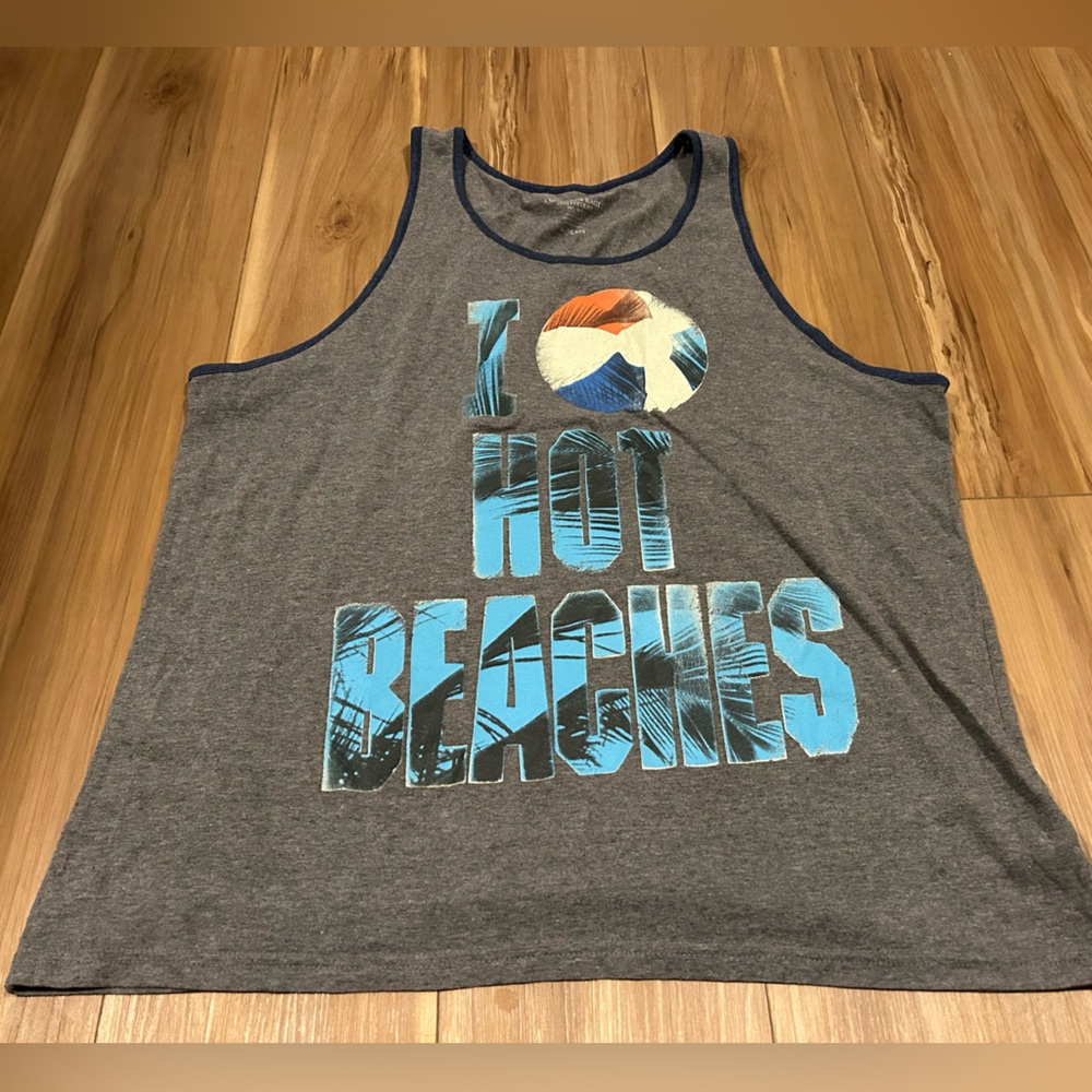 American Eagle Outfitters Gray Beach Tank Top Size XL